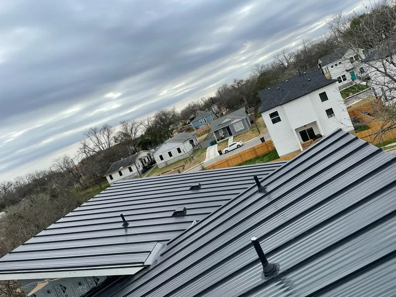 Standing seam metal roof panels with vents for Skylight Repair in Dillon